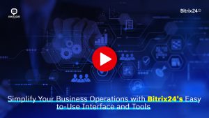 A modern dashboard interface showcasing user-friendly tools in Bitrix24, simplifying business operations.